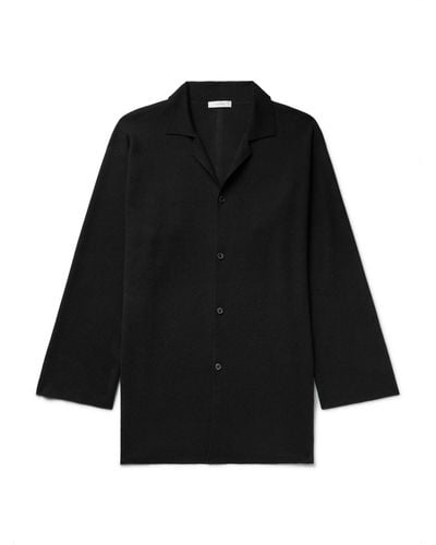 The Row Alagir Cashmere Shirt - Black