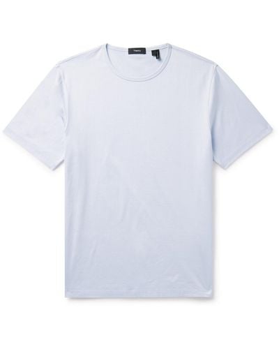 Theory Precise Cotton-jersey T-shirt - White