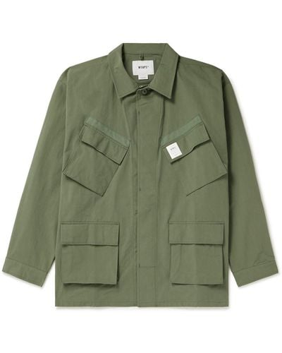 WTAPS Cotton-blend Ripstop Overshirt - Green