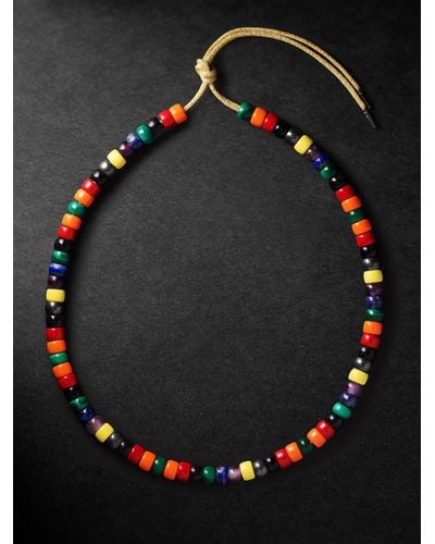Carolina Bucci Formentera Forte Beads Gold Multi-stone Necklace - Multicolour
