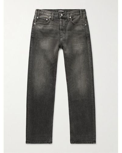 CHERRY LA Slim-fit Straight-leg Jeans - Grey