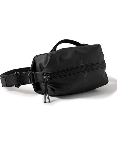 Givenchy G-zip Logo-detailed Coated-nylon Belt Bag - Black