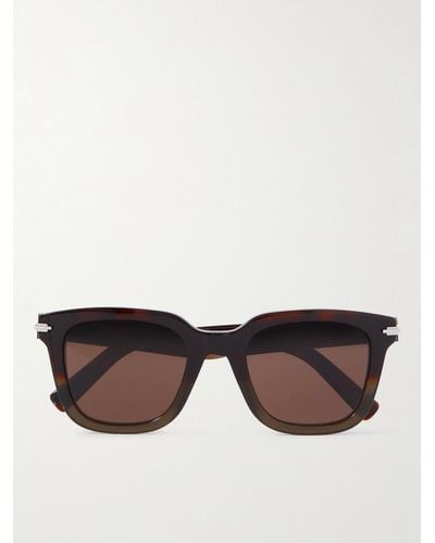 Dior Occhiali da sole in acetato con montatura D-frame DiorBlackSuit S10I - Marrone