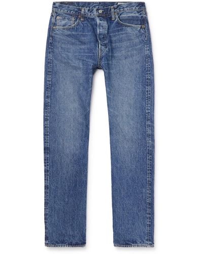 Orslow 105 Straight-leg Selvedge Jeans - Blue