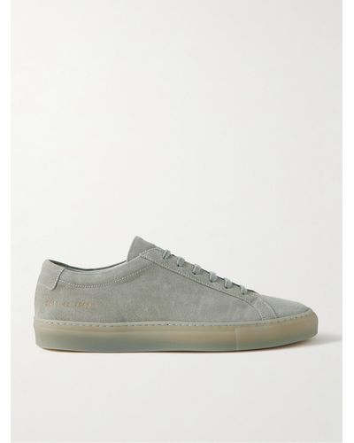 Common Projects Suede Low-top Achilles Trainers - Grey