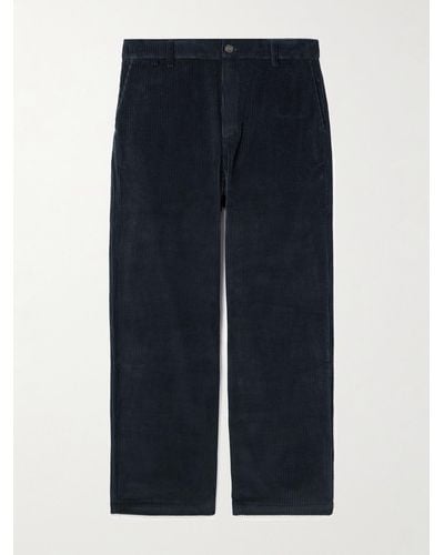 A Kind Of Guise Vali Straight-leg Cotton-corduroy Trousers - Blue