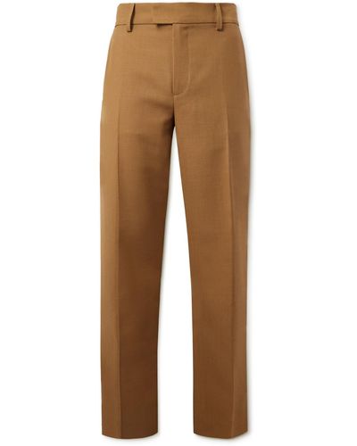 Séfr Straight-leg Drill Suit Pants - Brown