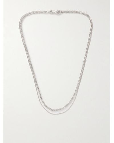 A.P.C. Silver-tone Necklace - White