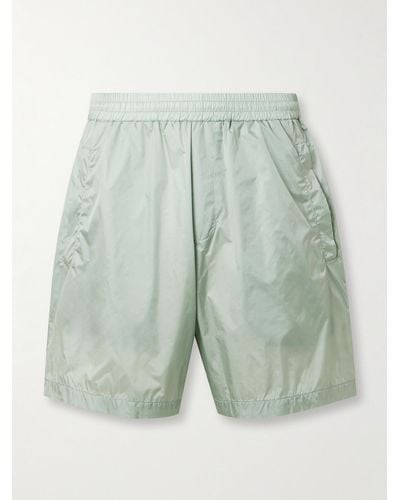 Amomento Gerade geschnittene Shorts aus Nylon - Grün