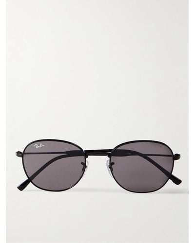 Ray-Ban Round-frame Metal Sunglasses - Black