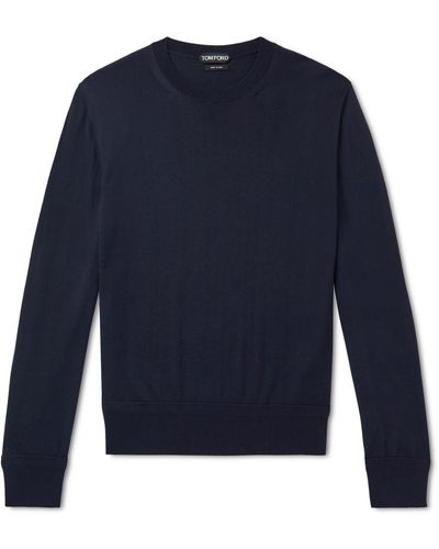 Tom Ford Merino Wool Sweater - Blue
