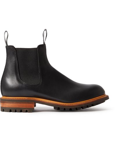 R.M.Williams Gardener Commando Leather Chelsea Boots - Black