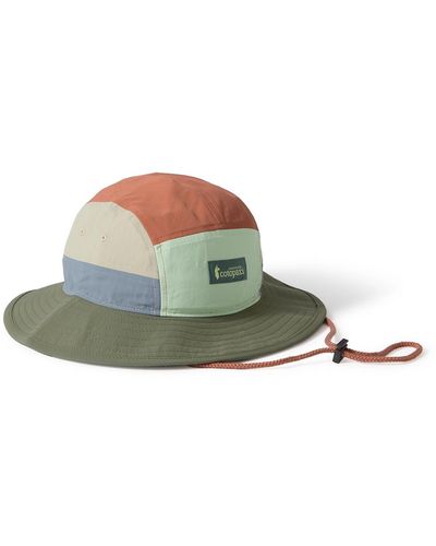 COTOPAXI Appliquéd Paneled Recycled-shell Bucket Hat - Green