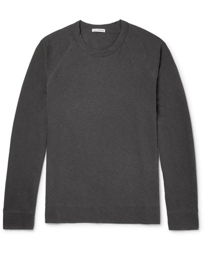 James Perse Loopback Supima Cotton-jersey Sweatshirt - Gray