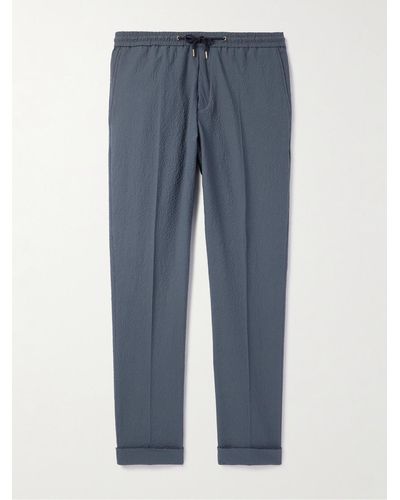 Paul Smith A Suit To Travel In Worsted Stretch-wool Pants - Blue