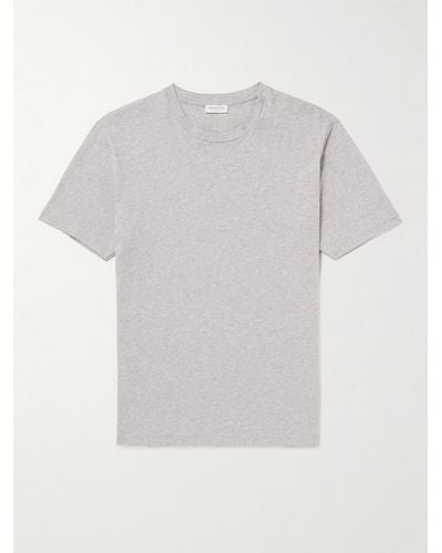 Sunspel Riviera T-Shirt aus Supima®-Baumwoll-Jersey - Weiß