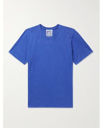 Jungmaven Baja T-Shirt aus Jersey aus einer Hanf-Baumwollmischung - Blau