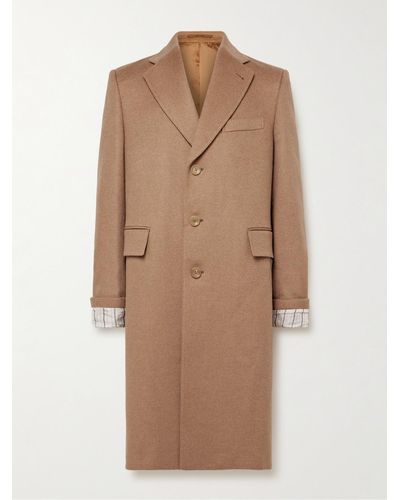 Gucci Wool Single-breasted Coat - Brown