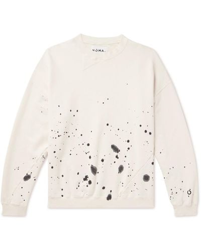 Noma T.D Twist Oversized Hand-dyed Cotton-jersey Sweatshirt - White