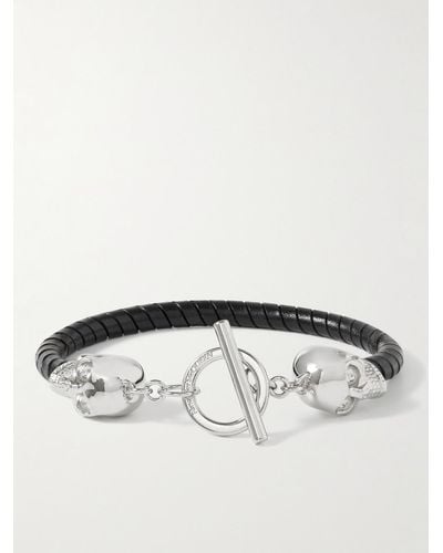 Alexander McQueen Bracelet With Motif Of Skull, - Black