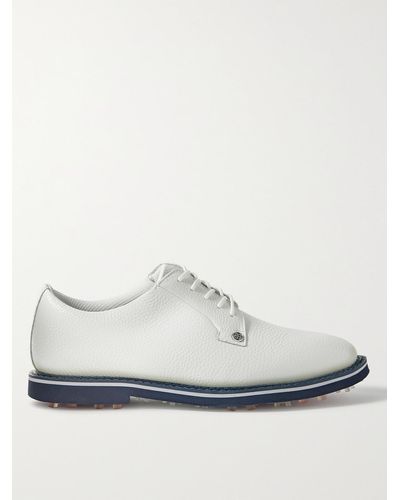G/FORE Gallivanter Pebble-grain Leather Golf Shoes - White