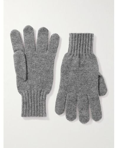 Rubinacci Handschuhe aus Kaschmir - Grau