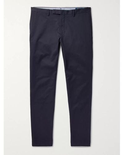 Polo Ralph Lauren Pantaloni chino slim-fit in twill di cotone stretch - Blu