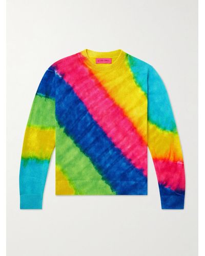 The Elder Statesman Rainbow Void Tie-dyed Cashmere Sweater - Multicolour