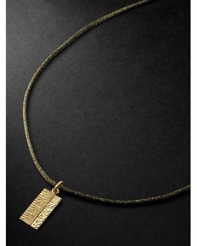 Carolina Bucci Golden Rule Gold And Lurex Necklace - Metallic