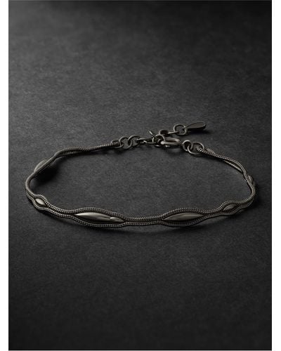 Fernando Jorge Fluid Black Rhodium-plated Bracelet