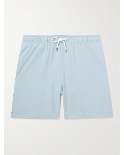 NN07 Jules Straight-leg Mid-length Swim Shorts - Blue