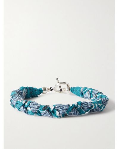 Mikia Bandana Cotton Bracelet - Blue