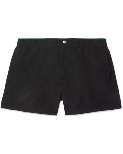 Bottega Veneta Slim-fit Short-length Swim Shorts - Black