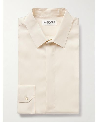 Saint Laurent Twill Shirt - Natural