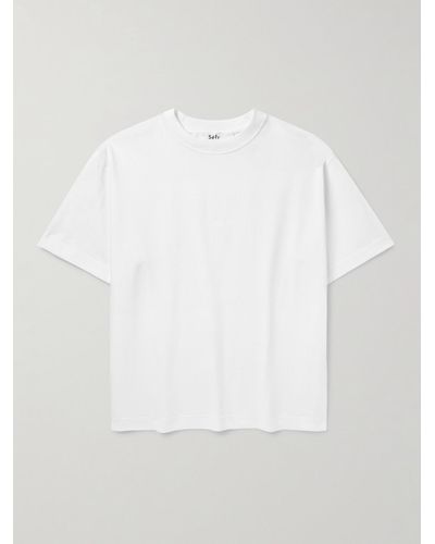 Séfr Atelier Cotton-jersey T-shirt - White