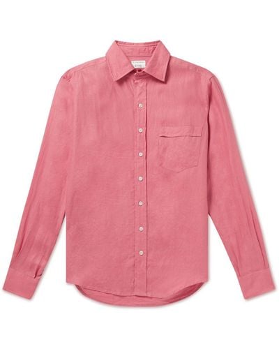 Kingsman Linen Shirt - Pink