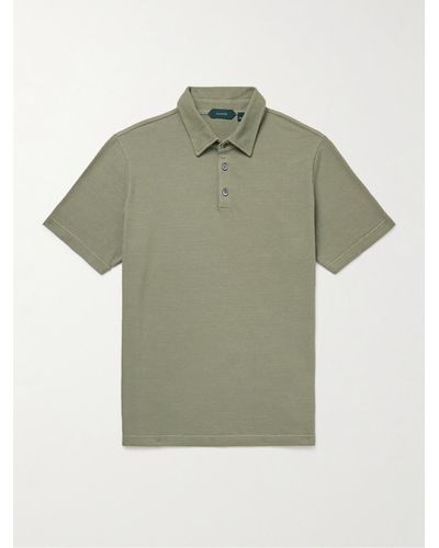 Incotex Zanone Cotton Polo Shirt - Green