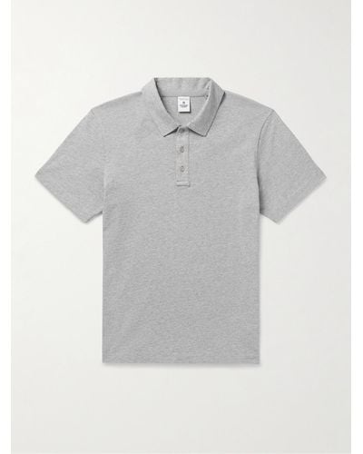 Reigning Champ Cotton-jersey Polo Shirt - Grey