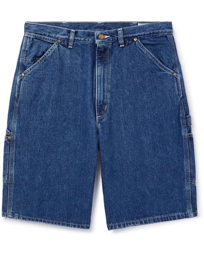 Orslow Wide-leg Denim Shorts - Blue