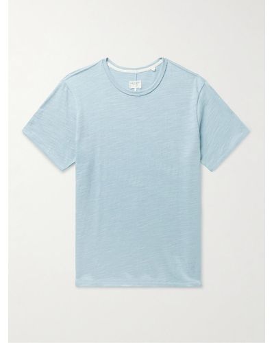 Rag & Bone Classic Flame Cotton-jersey T-shirt - Blue