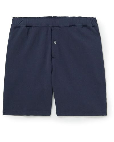 MR P. Cotton-jersey Pajama Shorts - Blue