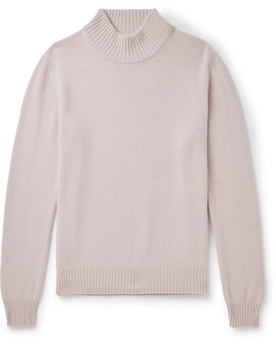 Ghiaia Cashmere Mock-neck Sweater - Pink