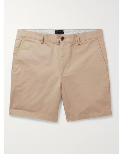 Club Monaco Baxter Cotton-blend Twill Shorts - Natural