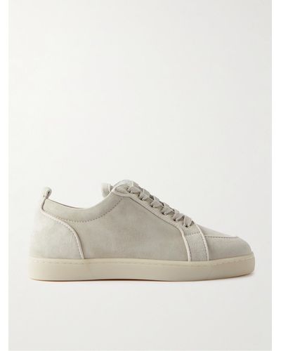 Christian Louboutin Rantulow Suede Trainers - Grey