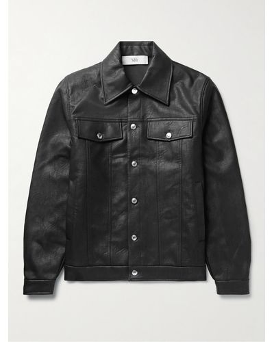 Séfr Dante Faux Leather Jacket - Black