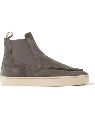Officine Creative Suede Chelsea Boots - Gray