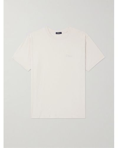 Dime T-Shirt aus Baumwoll-Jersey mit Logostickerei - Weiß