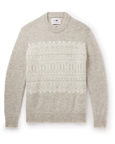NN07 Jason Alpaca-blend Sweater - White
