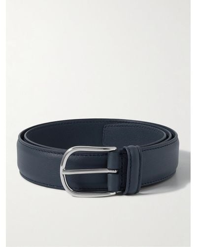 Anderson's 3cm Full-grain Leather Belt - Blue