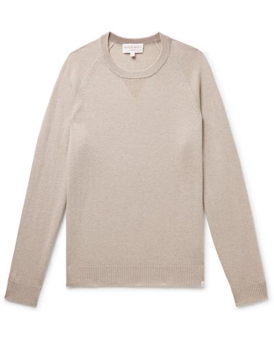 Derek Rose Finley 10 Cashmere Sweater - White
